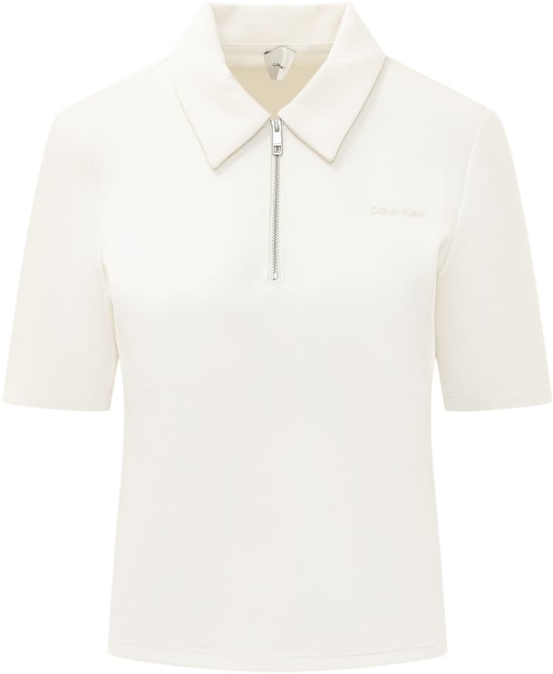 Calvin Klein Polo Maniche Corte con Zip