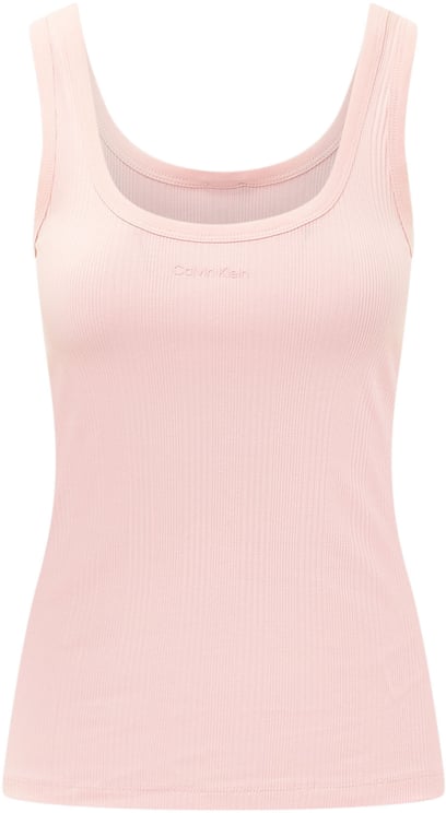Calvin Klein Top a Coste con Spalline Larghe