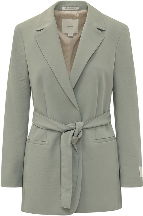 Calvin Klein Blazer con Cintura e Rever