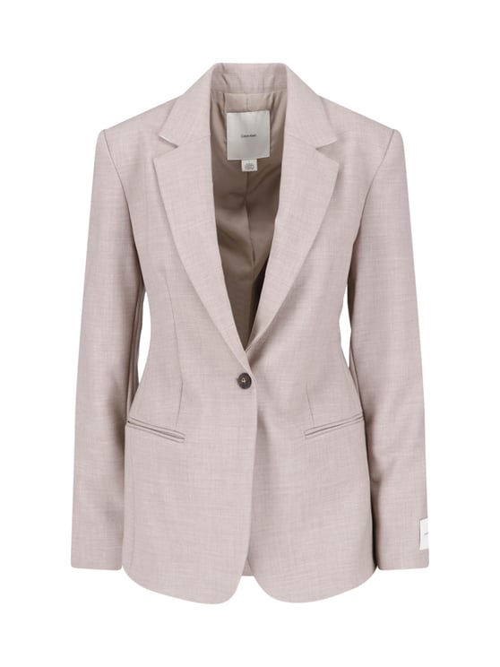 Calvin Klein Beige Single Breasted Classic Blazer