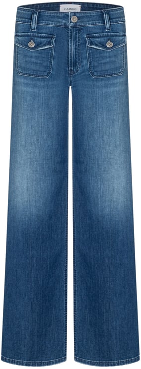 Cambio Cambio Aimee Patched Pocket Jeans Blauw 9118 0117 00