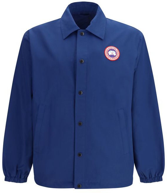 Canada Goose Coach-Style Jacket with Snap-Button Closure and Embroidered Patch