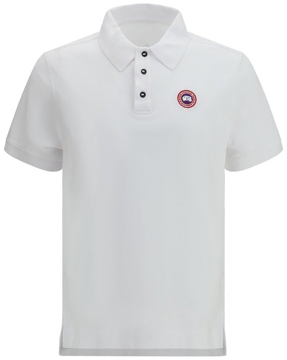 Canada Goose Canada Goose White Cotton Polo Shirt