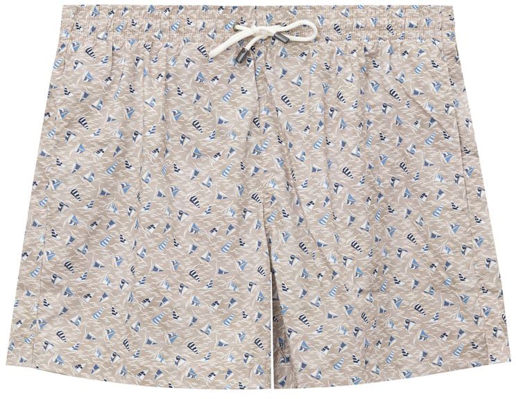 Canali Canali Beige Polyester Swim Shorts