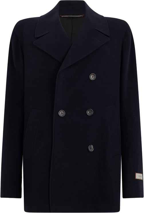 Canali Coat with double-breasted closure