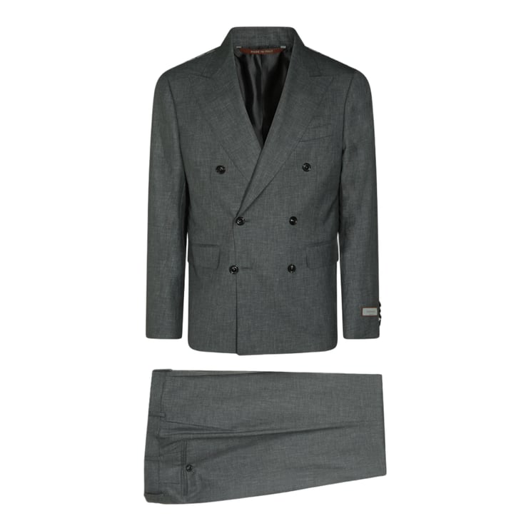Canali Double-Breasted Suit Jacket