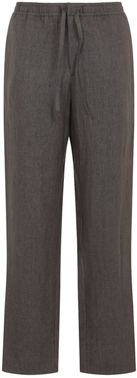 Canali Drawstring Linen Pants