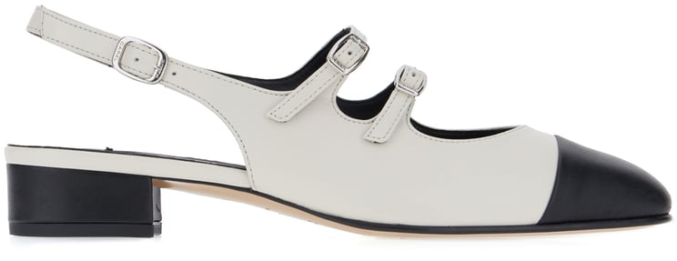 Carel Carel Two-tone nappa leather Abricot pumps
