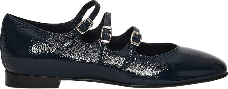 Carel Paris Mary Jane Vernice Blu Tacco 20 Mm