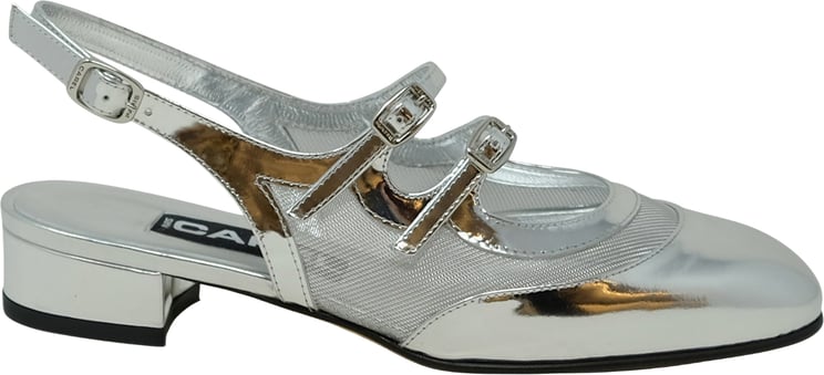 Carel Paris CAREL PARIS PECHENIGHT 331957 SILVER LEATHER BALLET PUMPS