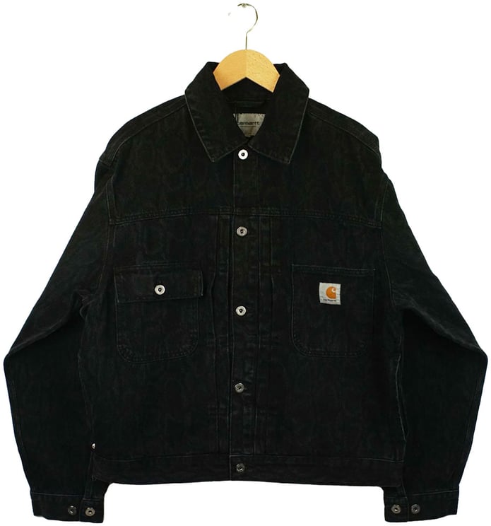 Carhartt carhartt wip belmar jacket coton noir stone washed
