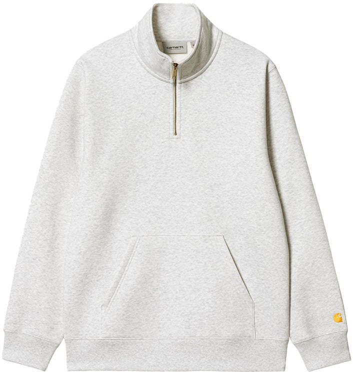 Carhartt carhartt wip chase neck zip sweat gris
