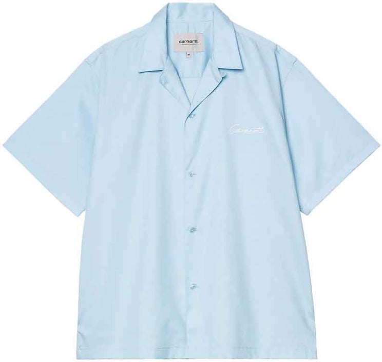 Carhartt carhartt wip s s delray shirt coton icaria white