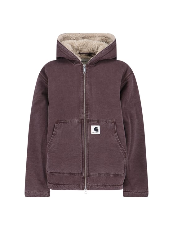 Carhartt Purple Mitch Double-Zip Lambskin Lining Jacket