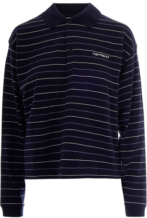 Carhartt T-Shirts And Polos Mabel Stripe Dark Navy