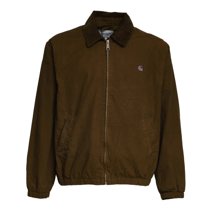 Carhartt Medium-Weight Ripstop Cotton Jacket with Ribbed Velvet Collar
