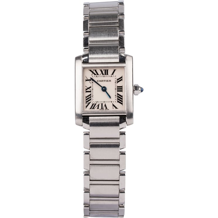 Cartier Cartier Stainless Steel Small Tank Française 2384 Women Watch