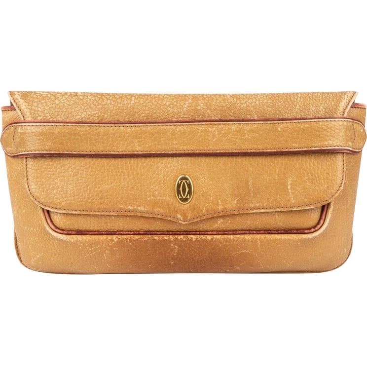 Cartier Cartier Grained Leather Clutch