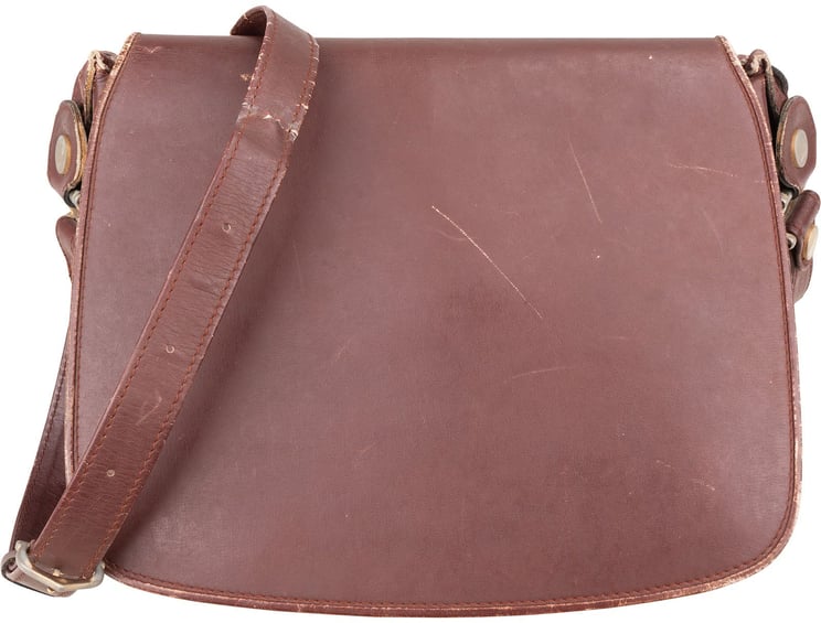 Cartier Cartier Bordeaux Leather Small Briefcase Flap Crossbody Bag