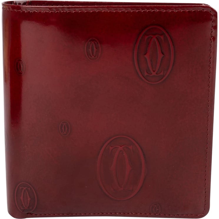 Cartier Cartier Patent Leather Happy Birthday Bifold Wallet
