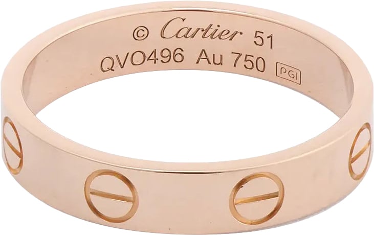 Cartier Cartier Mini Love Ring 750(PG) 3.2g 51 QVO496
