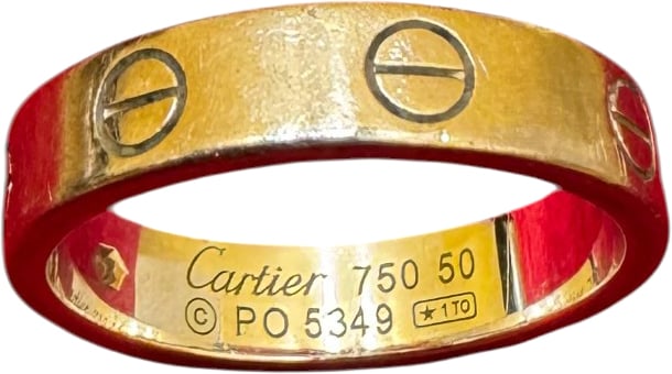 Cartier Cartier Love Band Ring 18K White Gold