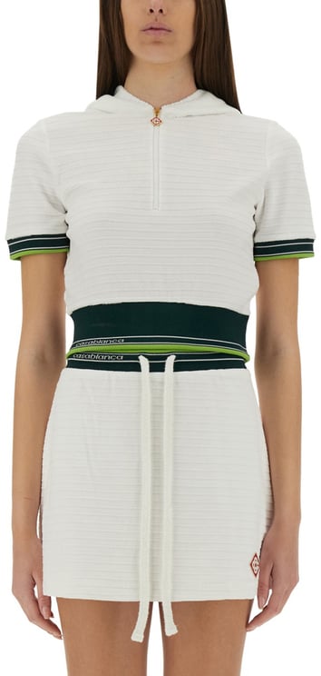 Casablanca CROPPED TENNIS SHIRT