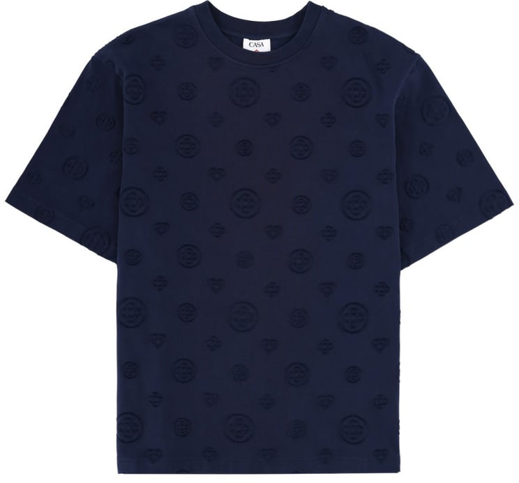 Casablanca T-SHIRT WITH MONOGRAM DETAILS