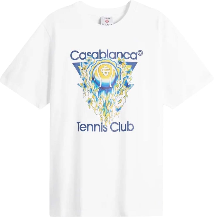 Casablanca Casablanca Heren Tennis Club Icon T-Shirt Wit