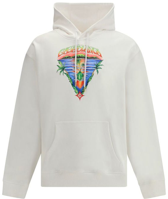 Casablanca Casablanca White Cotton Sweatshirt