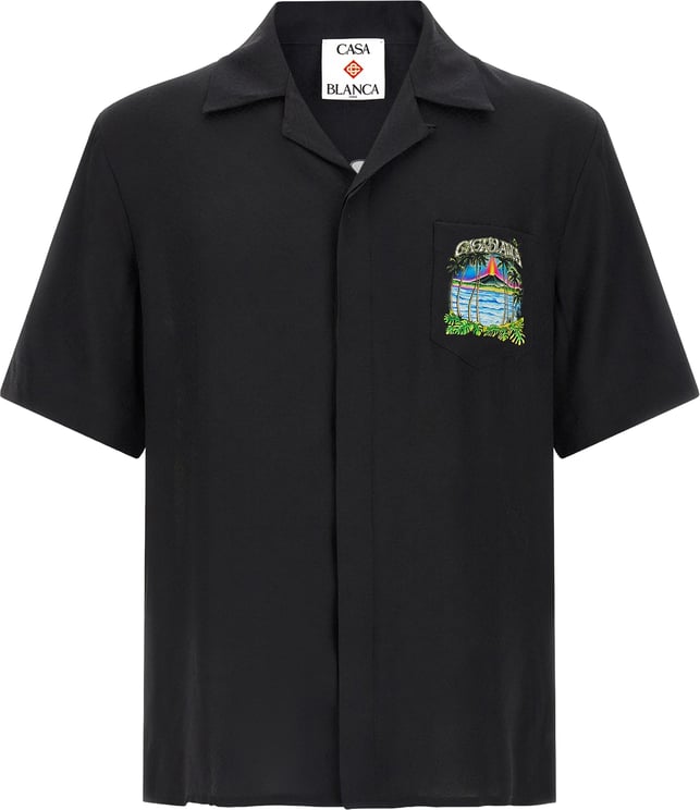 Casablanca Casablanca Black Silk Blouse