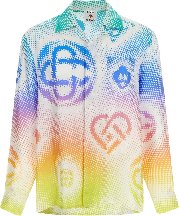 Casablanca "Halftone Logo" Shirt Multicolor