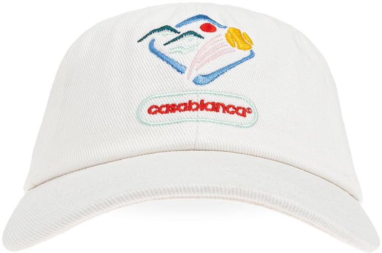 Casablanca Montagne Casa Way Logo Baseball Cap