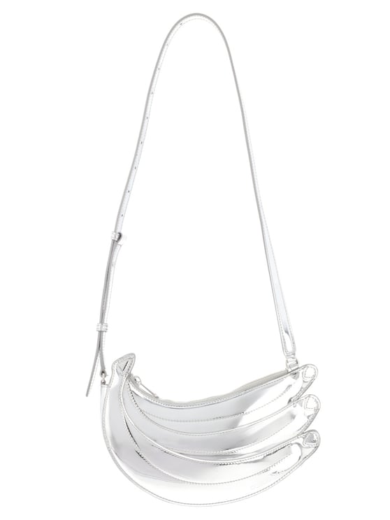 Casablanca Borsa Banana Glossy Curved Shoulder Bag