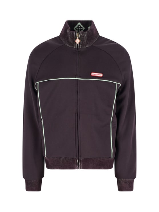 Casablanca Classic Structured Black Jacket With Front Zipper Closure