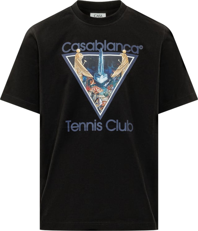 Casablanca Monde Perdu T-shirt con Grafica Tennis