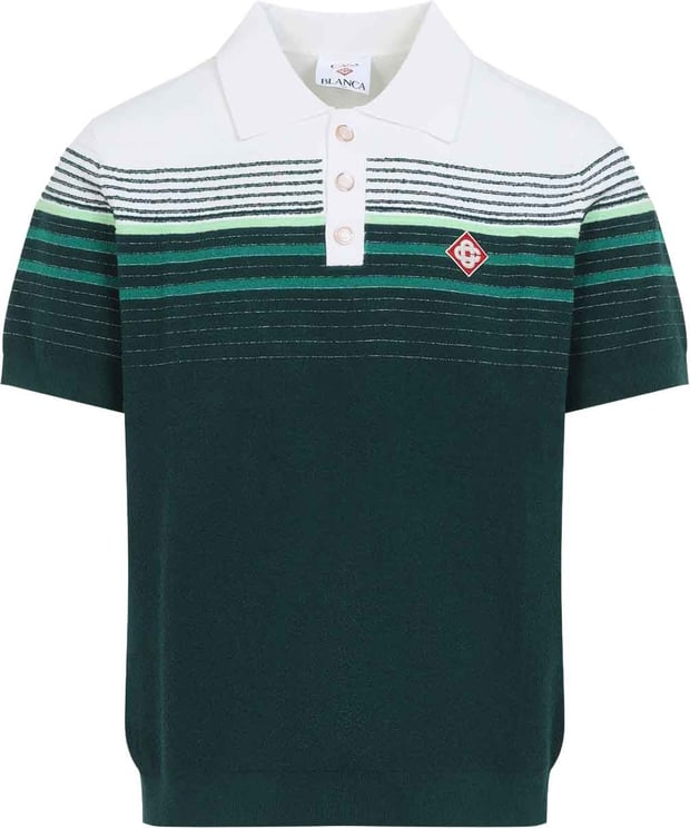 Casablanca Casablanca Boucle Stripe Knitted Polo