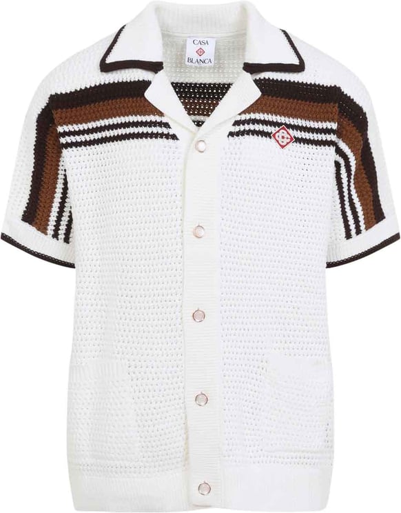 Casablanca Casablanca Short-Sleeve Crochet Shirt