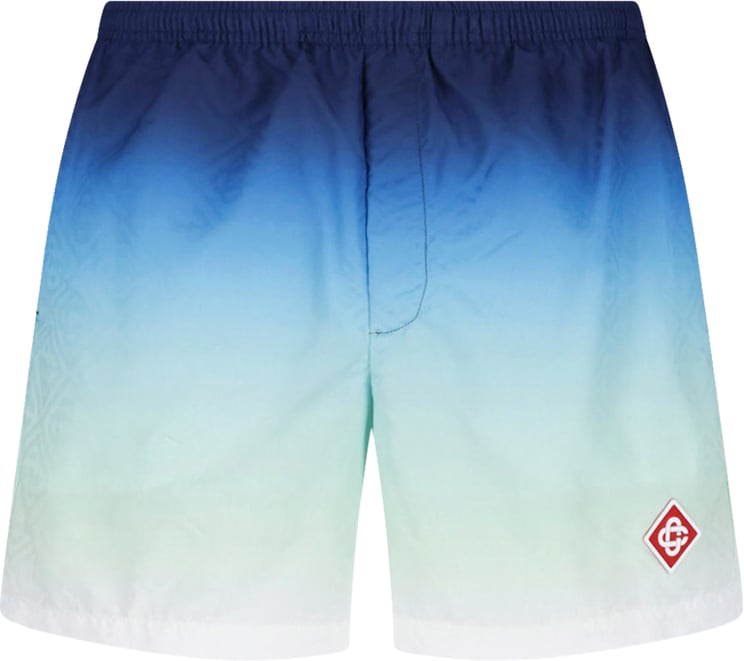 Casablanca Gradient Design Casual Shorts with Elastic Waistband