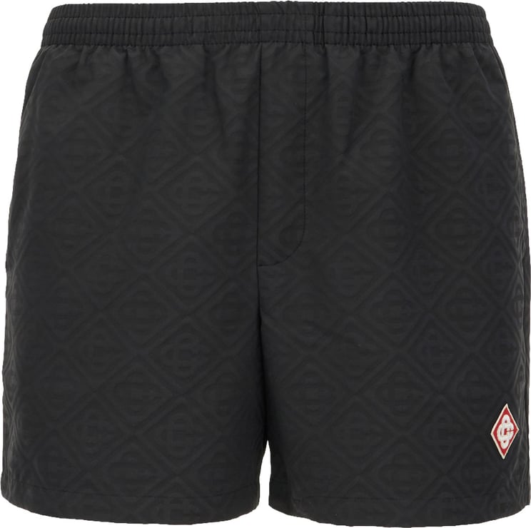 Casablanca Casablanca Black polyester swimming shorts