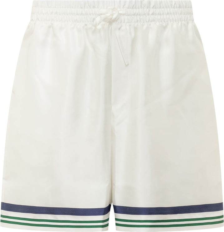 Casablanca Shorts con Bordo a Righe