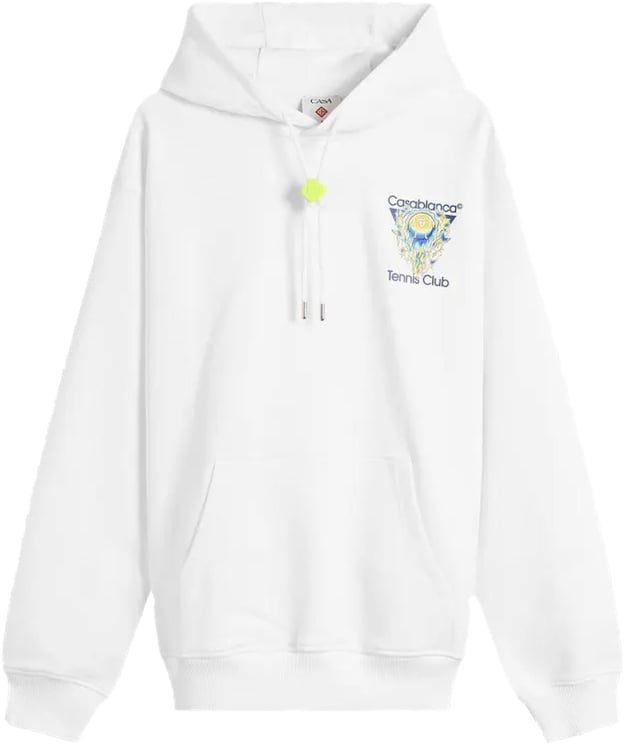 Casablanca Heren Tennis CLub Icon Hoodie Wit