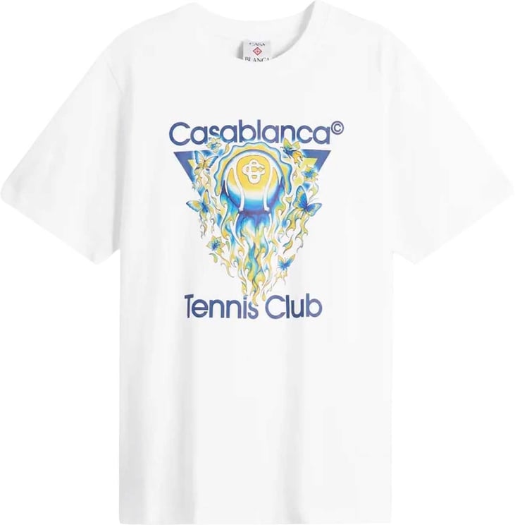 Casablanca Casablanca Heren Tennis Club Icon T-Shirt Wit
