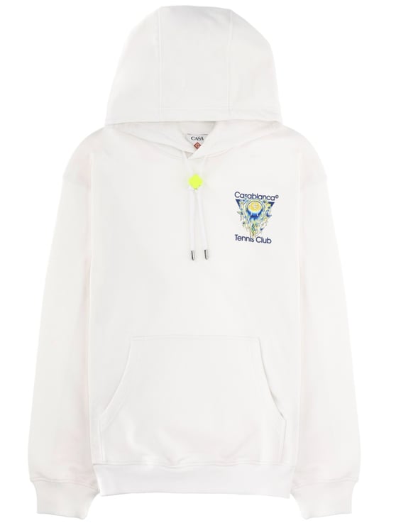 Casablanca Neutrals Tennis Club Icon Cotton Hoodie