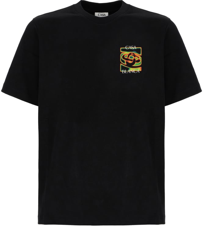 Casablanca Casablanca Black cotton t-shirt