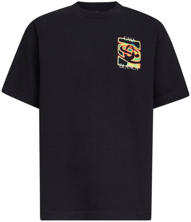 Casablanca Casablanca Black cotton t-shirt