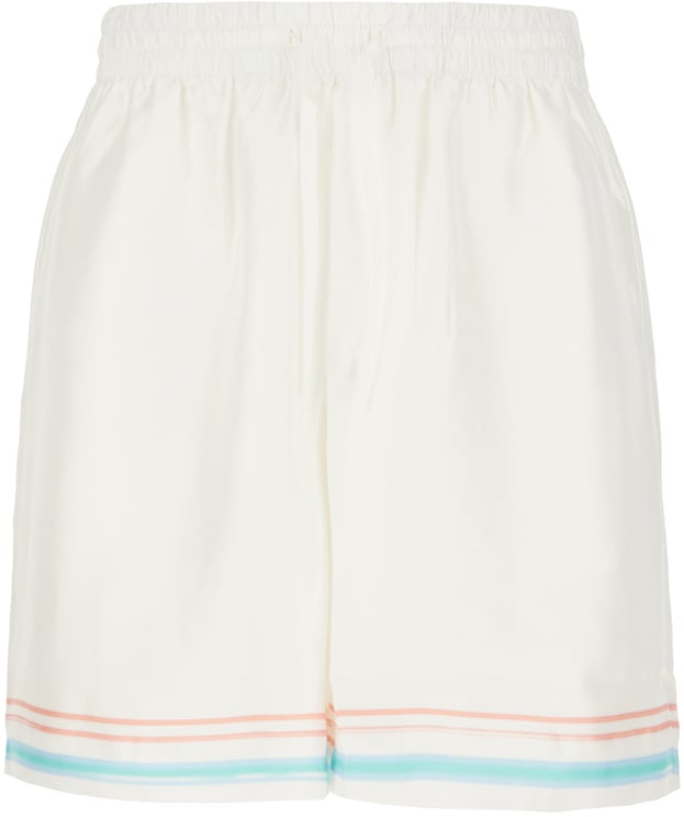 Casablanca Casablanca Multicolor silk bermuda shorts