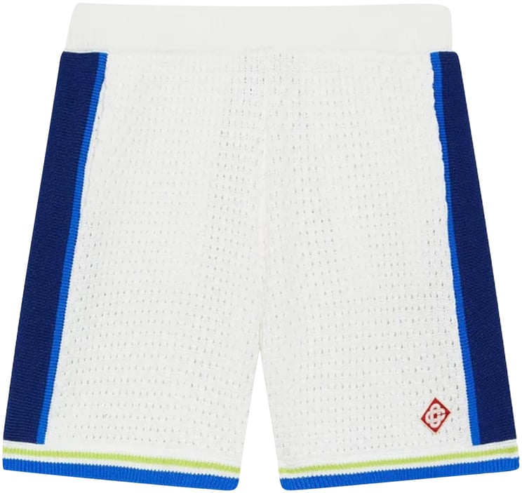 Casablanca Heren Crochet Short Wit