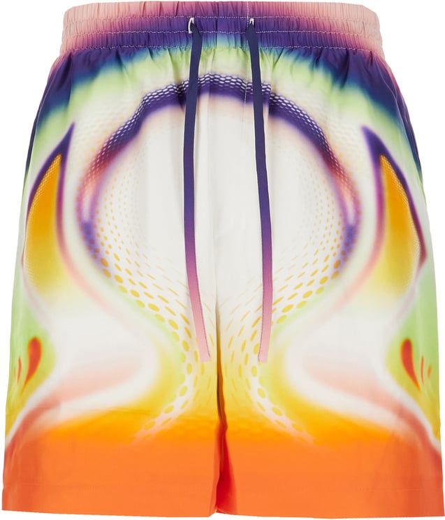 Casablanca Casablanca Multicolor silk bermuda shorts
