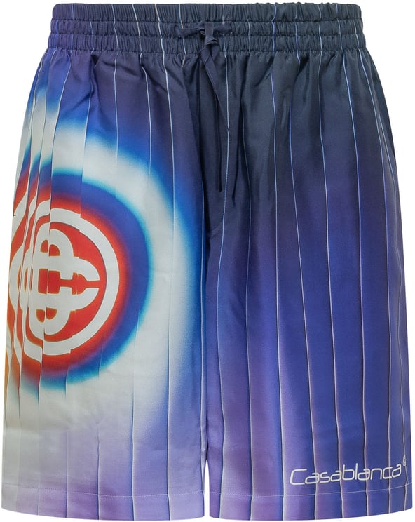 Casablanca Shorts con Stampa Grafica e Vita Elasticizzata